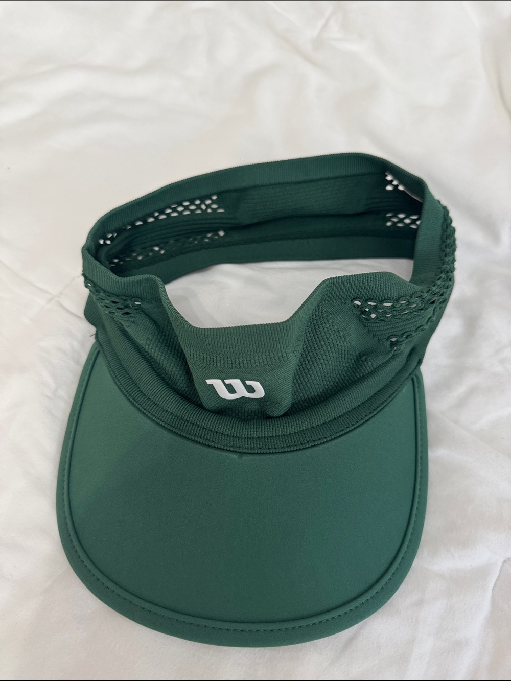 Wilson Forest Green Sports Visor with White Logo